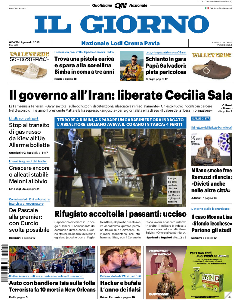 Prima-pagina-il giorno-edizione-di-oggi-20250102